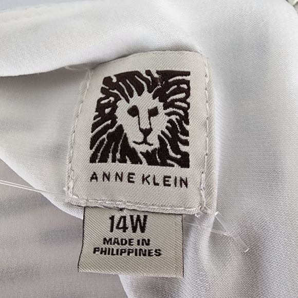 Anne KLEIN WOMEN'S SHIFT DRESS PLUS SIZE 14W CAP SLEEVE LINED BLACK AND WHITE - Picture 6 of 6